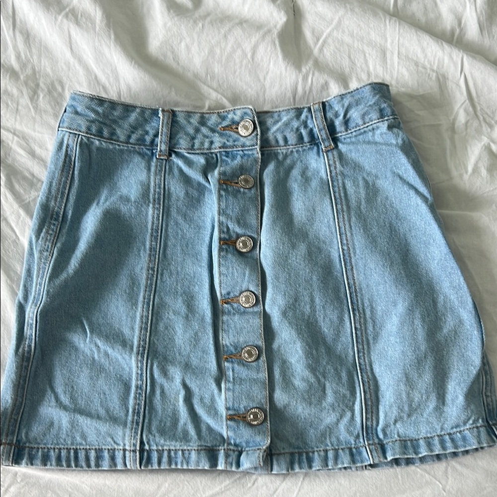 Forever 21 Blue A-line Mini Skirt Casual